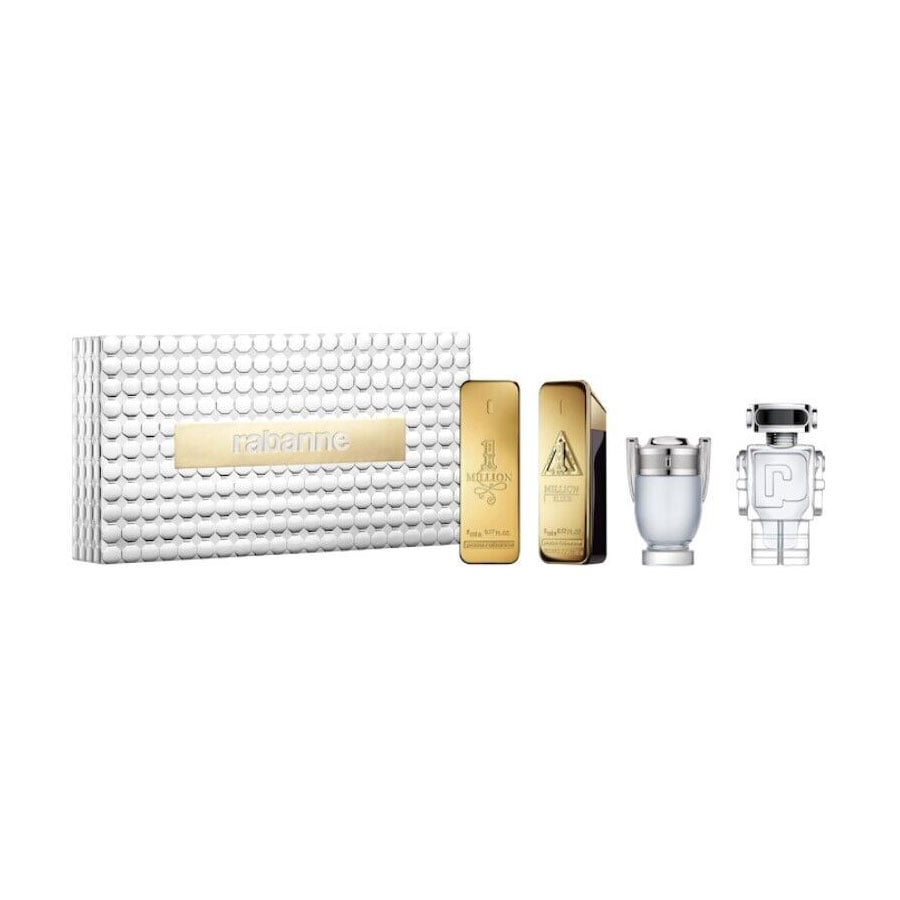 Парфумований набір чоловічий Rabanne (Phantom, 5 мл + Invictus, 5 мл + 1 million Elixir Parfum Intense, 5 мл + 1 million, 5 мл)