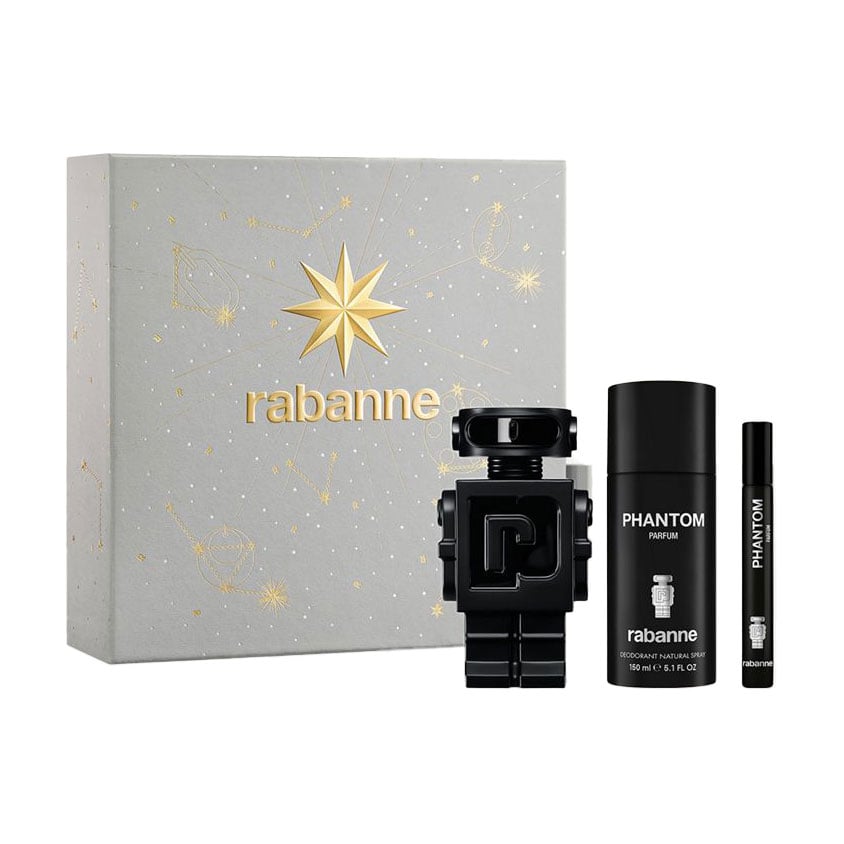 Парфумований набір чоловічий Rabanne Phantom Parfum (парфуми, 100 мл + дезодорант, 150 мл + парфуми, 10 мл)
